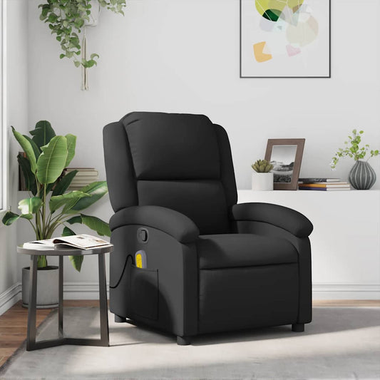 Massage Chair Genuine Leather   Massage Chair Dark Brown Genuine Leather
