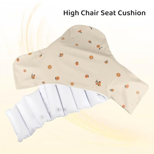 High Chair Cushion with Cover Pad for IKEA Antilop Babies Toddlers Inflatable & Reversible Built-in Inflatable Cushion