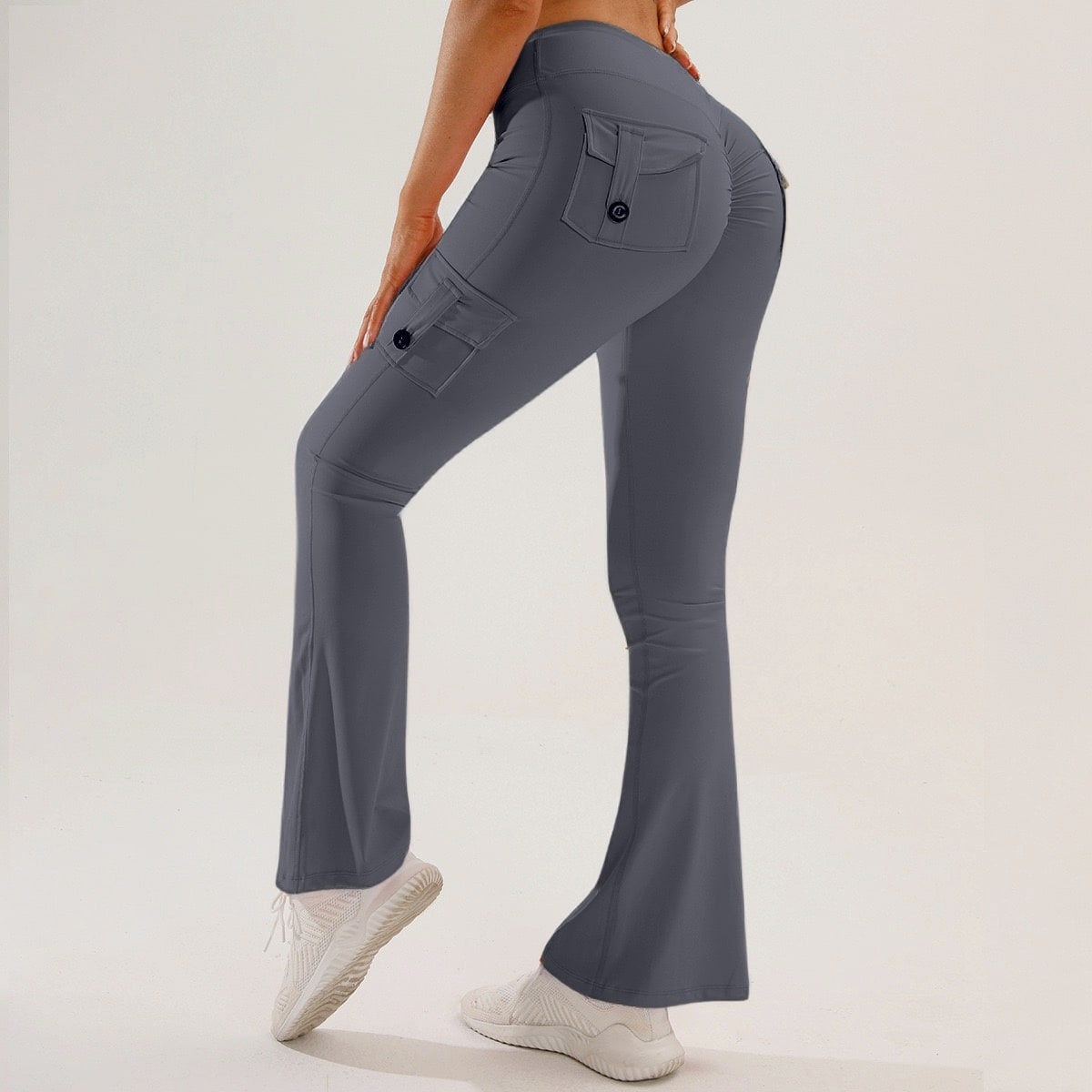 Multi-Pocket Yoga Pants For Fitness And Exercise