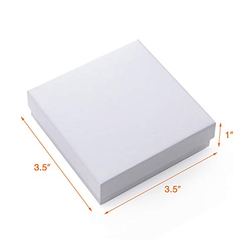 GEFTOL Jewelry Gift Boxes 20 Pack 3.5x3.5x1 Inch Cardboard Jewelry Boxes,Small Gift Boxes for Jewelry Earrings Necklaces H...