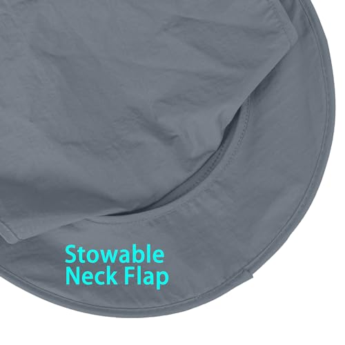 Sun Hats for Men Women Fishing Hat UPF 50+ Breathable Wide Brim Bucket Hats Summer UV Protection Safari Hat with Neck Flap