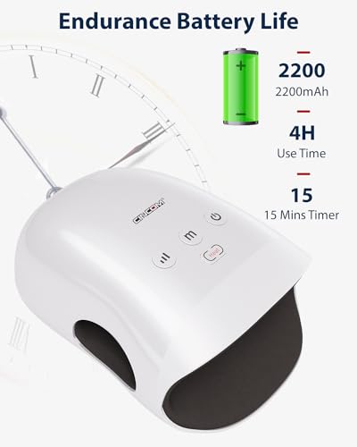 CINCOM Hand Massager with Heat & Compression, Cordless Rechargeable Hand Massager for Arthritis & Carpal Tunnel Relief, Ai...