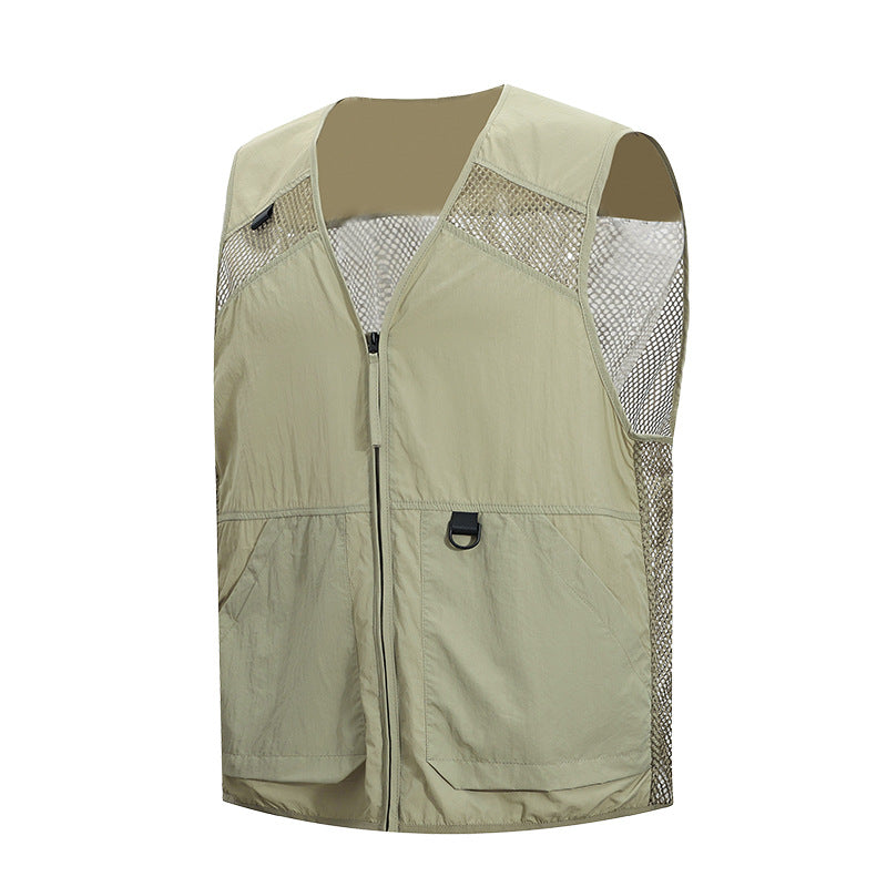 Mens Loose-Fit Outdoor Leisure Vest
