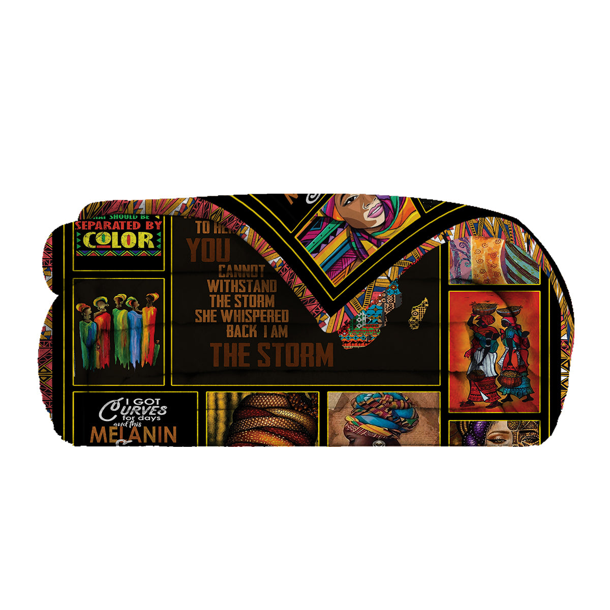 Black Women Fleece Throw Blanket Ultra Soft Cozy Ethnic African American Decorative Flannel Blanket For Home Bed Couch Chair Travel