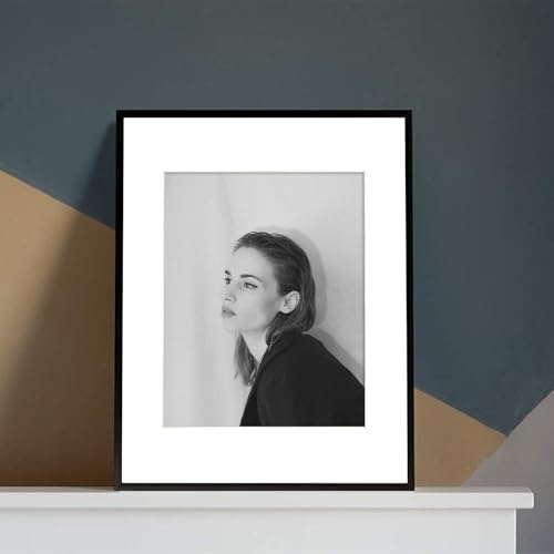 Golden State Art - 11x14 Aluminum Picture Frame - with Mat for 8x10 Photo or Without Mat for 11 x 14 Photo - Real Glass Co...
