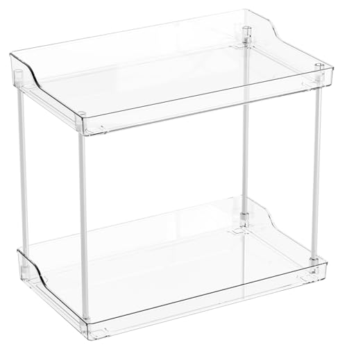 Yieach 2 Tier Bathroom Counter Organizer,Tiered Bathroom Organizer for Makeup,Perfume,Beauty Products,Skincare Organizers ...