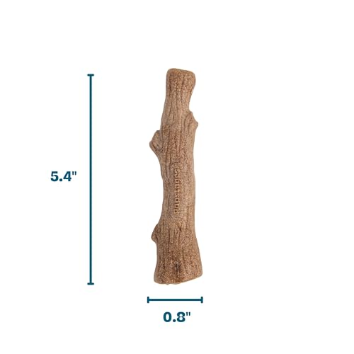 Pupstages Dogwood Dog Chew Toy – Real-Wood Blend, Natural Flavor & Texture, Moderate Chewers, Small, 5.4"