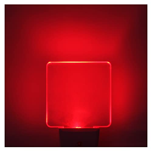 U4GLORY Red Night Lights Plug in 2 Pack, 0.5W Red Light Night Light with Dusk to Dawn Sensor, Auto On/Off LED Night Light ...