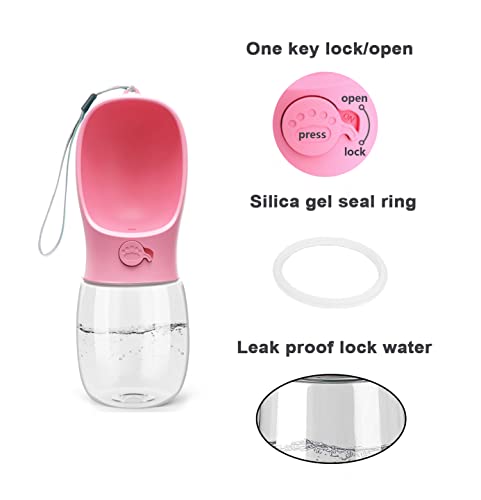 Kalimdor Dog Water Bottle, Leak Proof Portable Puppy Water Dispenser with Drinking Feeder for Pets Outdoor Walking, Hikin...