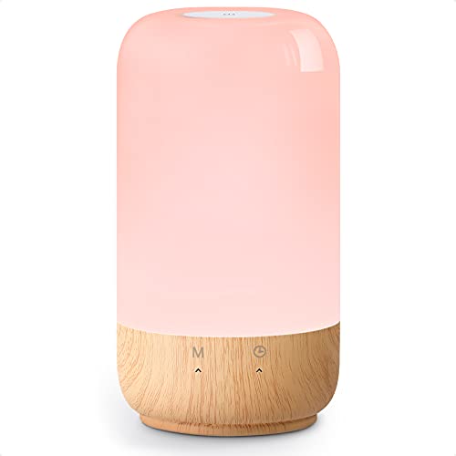 Lepro Table Lamp, LED Touch Lamp for Bedroom, Dimmable Bedside Night Light with Auto-off Timer, 350lm Tunable Soft Warm Wh...