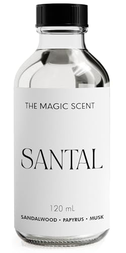 The Magic Scent Santal Fragrance Oil - Diffuser Oil Scent - Santal Aroma Diffuser Oils - Luxury Scents for Home - Sandalwo...