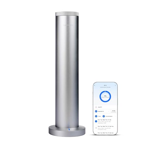 New Upgraded Waterless Scent Oil Nebulizer – Smart App & Remote Control, Covers Up to 4000 Sq Ft, Quiet Aroma Diffuser for...