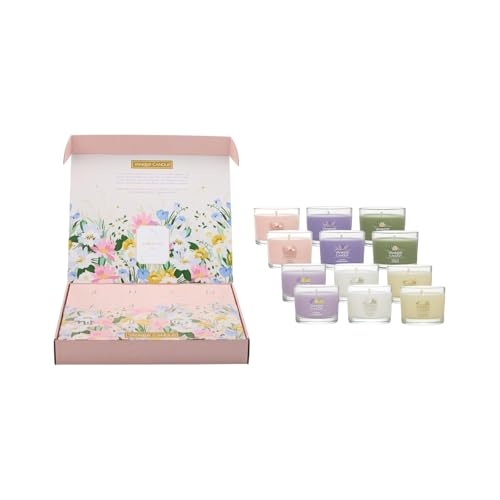 Yankee Candle Signature Votive Mini Candle Jars, Mother's Day Variety Pack, Natural Soy Wax Blend Candle with Natural Fibe...