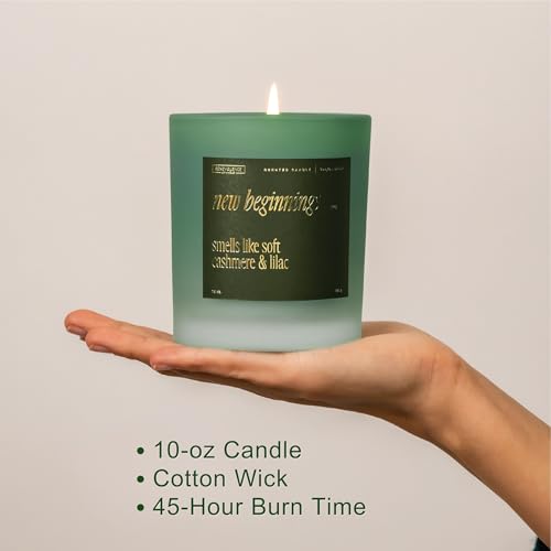 Benevolence LA New Beginnings Scented Candles | 10 oz, 40-50 Hour Burn, New Home Candle | House Warming Gifts for Women, F...
