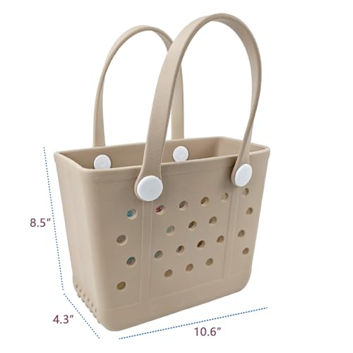 Addoklm Lightweight Extra large Rubber Beach Bag Small mini Tote Bag for Gym Waterproof medium Open Handbag for Pool Sports