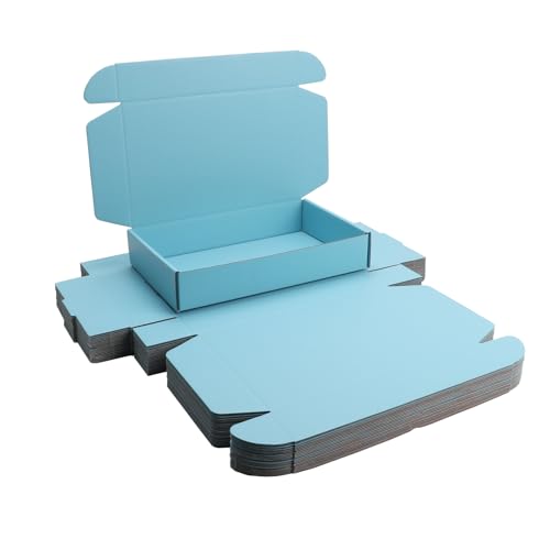 Blue Shipping Packaging Boxs KAXILU 20pcs Shipping Boxs Size-L10.5xW6.3xH2 inchinch Suitable E-Commerce Packaging