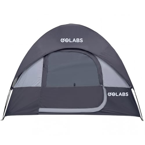 Golabs CT1 2 Person Camping Tent, Easy Set Up in 3 Mins, PU800mm Waterproof w/Mesh Top & Door with Ventilation, Lightweigh...