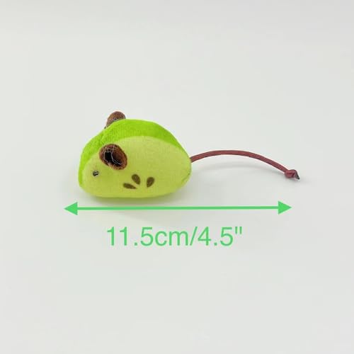 Haourlife Catnip Cat Mice Toys Interactive Mouse Cat Toy for Indoor Adult Cats Kitten Kitty Baby Cat Chew Exercise Toy Fru...