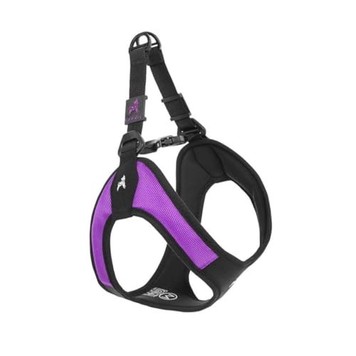 Gooby Escape Free Easy Fit Harness - Purple, Medium - No Pull Step-in Patented Small Dog Harness with Quick Release Buckle...
