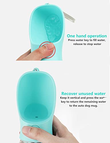 Kalimdor Dog Water Bottle, Leak Proof Portable Puppy Water Dispenser with Drinking Feeder for Pets Outdoor Walking, Hikin...
