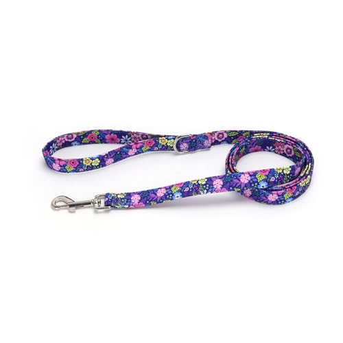 Moonpet Step in Dog Harness Leash Set- All Weather Reflective No-Pull Floral Pattern Padded Mesh Vest Harness for Cats Pup...
