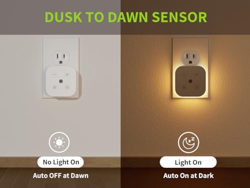 TORANKOS 2 Pack Very Dim Sleep Night Lights Plug into Wall, Sleep Light for Kids and Adult, Bedroom Night Light, Light Sen...