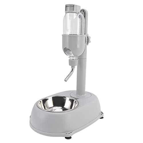 Chazcool Pet Water Dispenser, Pet Standing Water Dispenser Bowl, 2 in 1 500ml Multifunctional Detachable Height with Stand...