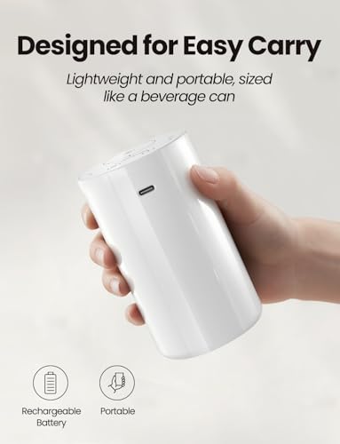 Waterless Essential Oil Diffuser, Portable Aromatherapy Diffuser with 20mL Capacity, Battery Operated Mini Scent Diffuser,...