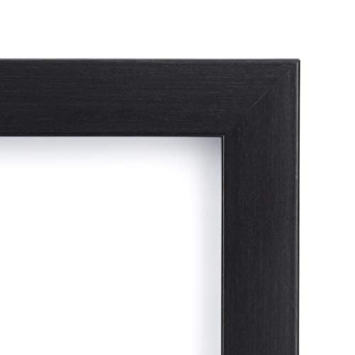 Amazon Basics Rectangular Picture Frame Set for Wall Hanging or Tabletop Display, 8 x 10 in, Black, 5-Pack
