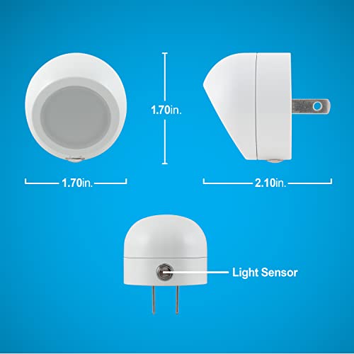 GE Rotating Plug in Night Light, Home Decor, Apartment Essentials, LED Lights for Bedroom, Ambient Lighting, Dusk to Dawn ...