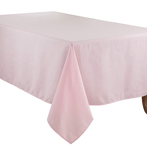 SARO LIFESTYLE Collection Casual Design Everyday Tablecloth, 60", Pink