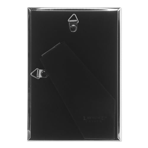 Lawrence Frames 510746 4x6 Metal Picture Frame Silver-Plate with Delicate Beading