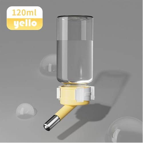 Hamster Water Bottle for Glass Tanks & Wire Cages - Dual Ball-Bearing & Dual Silicone Gaskets Leakproof Design (2 Stainles...