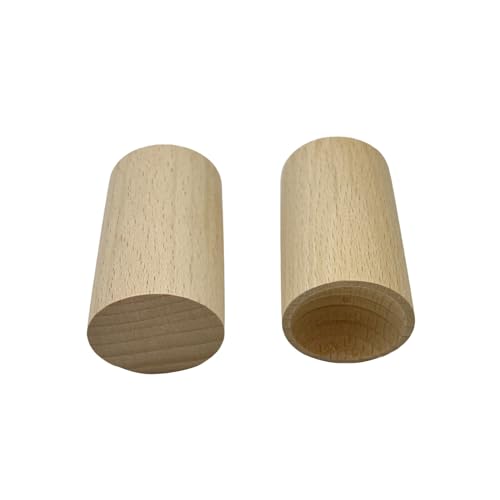Yuqim 6 Pcs Wood Essential Oil Diffusers, Small Wood Fragrance DIffusers Wooden Aromatherapy Round Diffuser Car Oil Diffus...