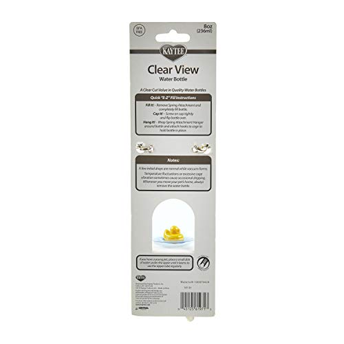 Kaytee 3 Pack of Small Animal Water Bottles, 8 Ounce Capacity Each, for Hamsters Gerbils and Pet Rats