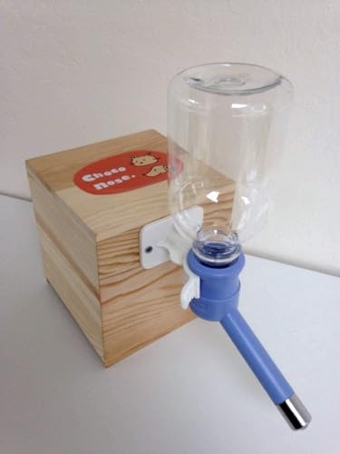 Choco Nose Patented No-Drip Dog Water Bottle/Feeder for Dogs/Cats and Other Small-Medium Sized Animals - for Cages, Crates...