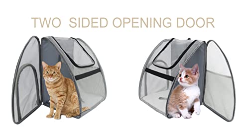 NextFri Pet Carrier Backpack, Ventilated and Breathable for Cats Dogs, Collapsible Designed for Travel, Hiking & Outdoor U...