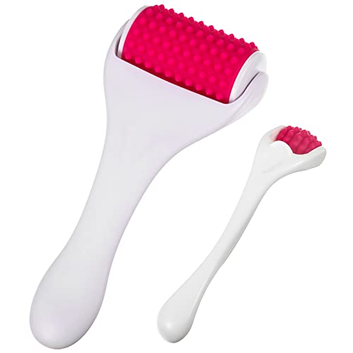 Tondiamo 2 Pcs Muscle Roller Gifts Stick Fascia Body Cellulite Face Muscle Massage Roller Manual Massage Tools for Relief ...