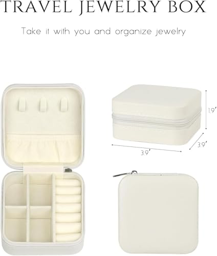 SLOZO Travel Jewelry Case, Travel Jewelry Box, Mini Jewelry Travel Case, Jewelry Organizer Case, Portable Small Jewelry Or...