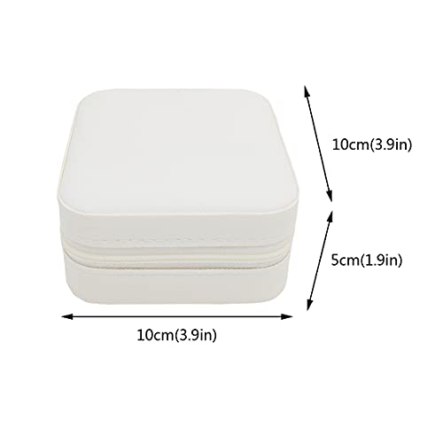 TRODANCE Mini Jewelry Case, Small Travel Jewelry Organizer, Portable Jewelry Box Storage Display Box For Rings, Earrings, ...