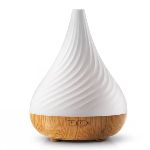 Cegsin Essential Oil Diffuser with Adapter, 130ml Aromatherapy Scent Machine for Home & Office, 7 Color LED & Breathing Li...