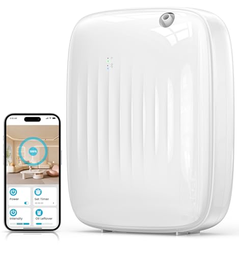 Ziweo Waterless Essential Oil Diffuser - Whole-Home Scent Cold Air Diffuser Up to 3000sq.ft for Large Home Office Hotel - ...