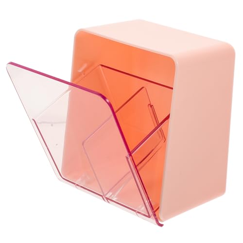 Cotton Pad Holder and Makeup Storage Organizer, Double-Layer Desktop Storage Box with Dustproof Lid, for Bathroom and Dres...