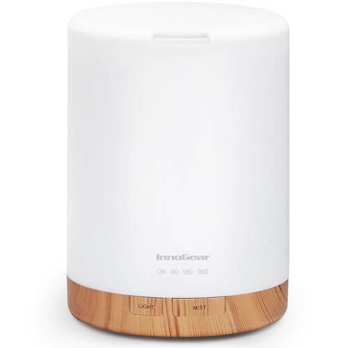 InnoGear 300ML Essential Oil Diffuser, Premium 5-in-1 Ultrasonic Aromatherapy Diffusers Scent Humidifier Aroma Diffuser Va...
