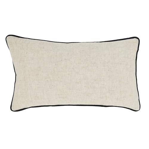 SARO LIFESTYLE Toscana Daydream Throw Pillow Cover with Piping