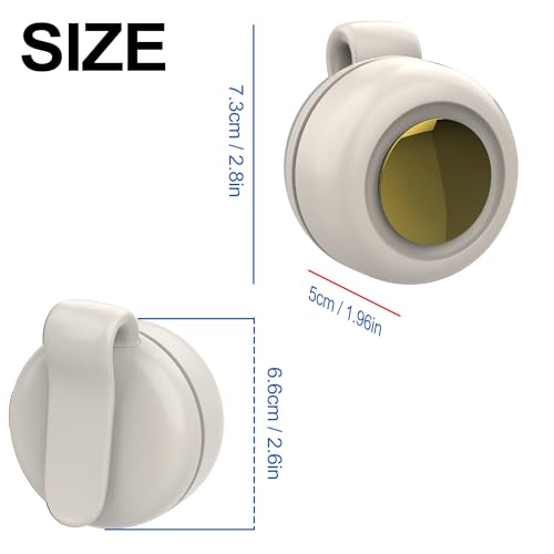 TFQXA1Z Portable Silent Clip On Bladeless Fan, Rechargeable Wearable Fan - Hands-Free Waist & Neck Cooling, 3 Speeds, 6H R...