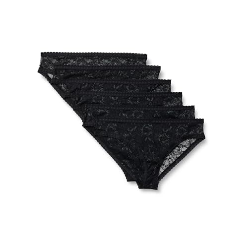 Amazon Essentials Women's Stretch All Over Lace Cheeky Panties, Pack of 6