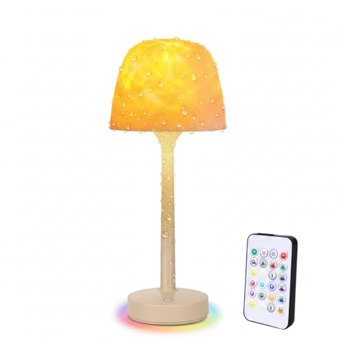 Bensbl Shower Lamp Waterproof with Remote and Touch Control, USB Rechargeable Night Light, 3 Color Temps 16 Modes, Portabl...