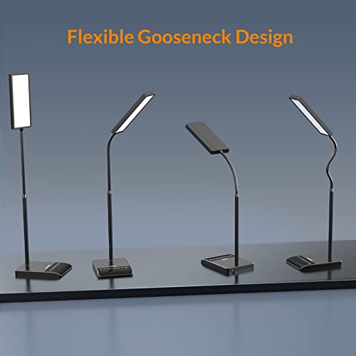 LEPOWER Desk Lamp, 800LM LED for Home Office, 12W Reading for Desk, Eye-Caring Light, Touch Table Gooseneck Lamp, 50 Light...
