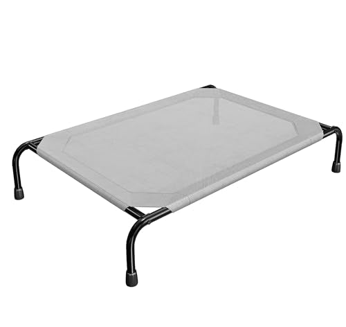 Simple Trending Raised Dog Bed for Large Dogs, Waterproof XL Dog Cot, Outdoor Cooling Elevated Pet Bed Load 200lb, 47.75" ...